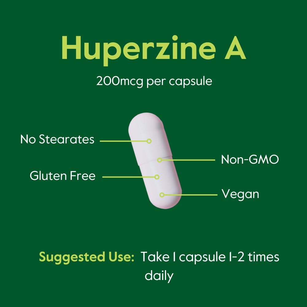 BESTVITE Huperzina A 200mcg – 120 Cápsulas Vegetales