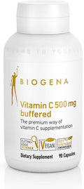 Biogena Vitamina C 500 mg buffered Gold - Complejo de Vitamina C tamponada, 90 Cápsulas