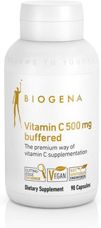 Biogena Vitamina C 500 mg buffered Gold - Complejo de Vitamina C tamponada, 90 Cápsulas