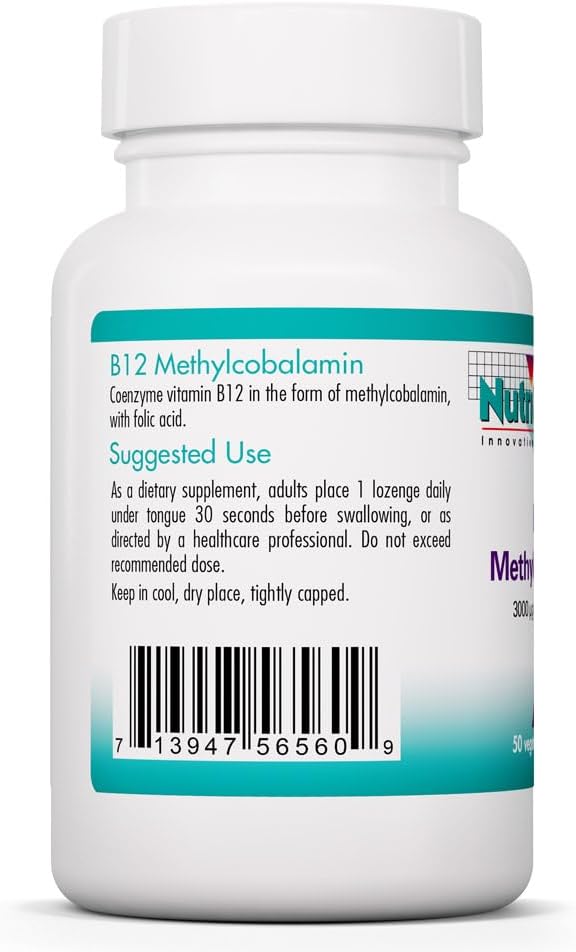 Allergy Research Group NutriCology B12 Methylcobalamin - 50 Tablets