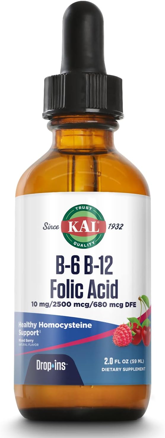 KAL Liposomal Vitamina B12 2500 mcg - Alta Absorción - Tecnología Liposomal - Cápsulas Veganas - Sin Gluten - Sin Soja - 30 Dosis