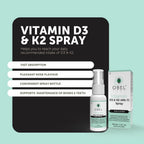 obel Spray Vitamina D3 y K2 – Mantenimiento Óseo y Absorción de Calcio