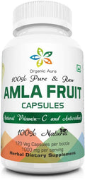 Cápsulas de Amla 1000mg - 120 Cápsulas Vegetales - Organic Aura
