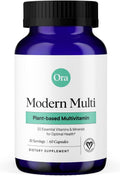 Ora Organic Modern Multi Multivitamínico Vegetal para Mujeres y Hombres, Protección Luz Azul – Apoyo para Cerebro, Ojos, Energía, Inmunidad, Piel, Cabello, Corazón y Huesos, 60 Cápsulas Veganas