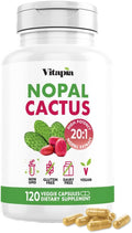 Vitapia Extracto de Nopal Cactus - 120 Cápsulas Vegetales - Sin Gluten y No-GMO