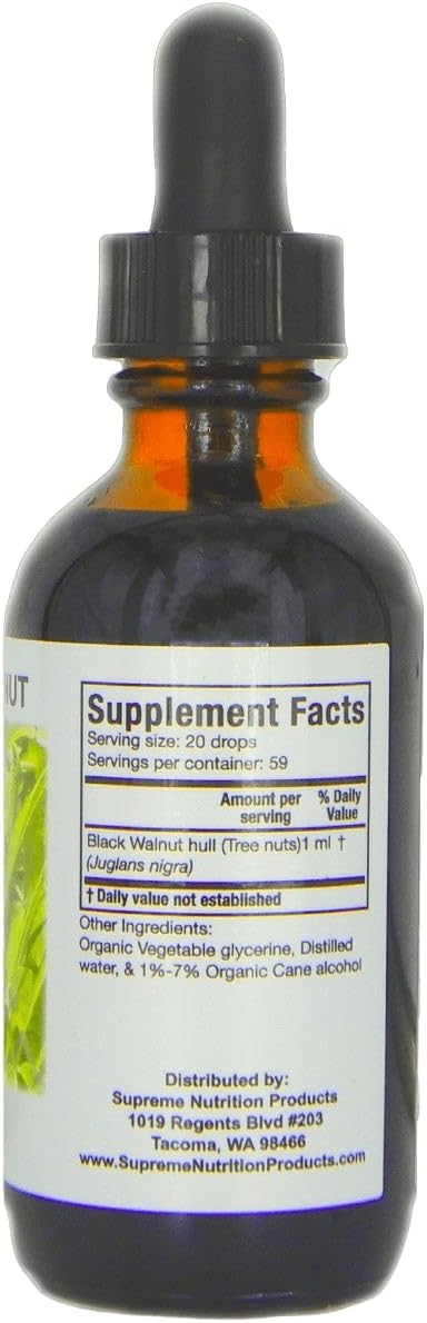 Supreme Nutrition Tintura de Nuez Negra, 60 ml (59 dosis)