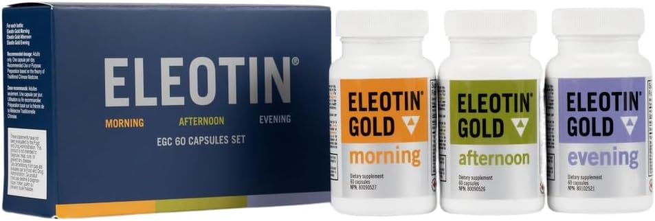 Eleotin Gold Capsules Value Pack Set - Pack de Cápsulas para Salud Metabólica y Circulación | 3 Botellas de Fórmulas Diferentes | 60 Cápsulas cada una