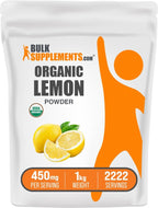 Polvo de Limón Orgánico - Fuente Natural de Vitamina C, 450 mg por ración, 500 g