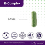 Paradise Herbs Earth's Blend B-Complex - Formas metiladas y enzimáticamente activas de vitaminas B + superalimentos, 60 cápsulas