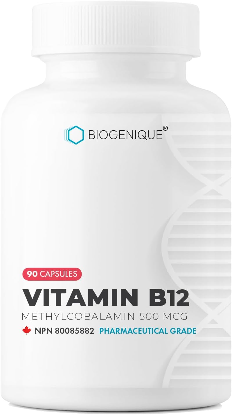 Biogenique Vitamina B12 Metilcobalamina 500 mcg - 90 Cápsulas
