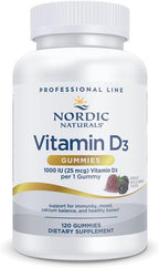 Nordic Naturals Pro Vitamin D3 Gummies, Wild Berry - 120 Gummies