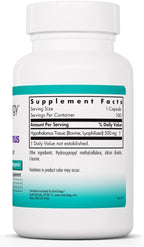 Nutricology Hipotálamo Bovino Liofilizado - 500 mg - 100 Cápsulas Veganas