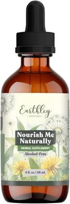 Earthley Wellness Nourish Her Naturalmente - Multivitamínico Líquido Botánico para Mujer