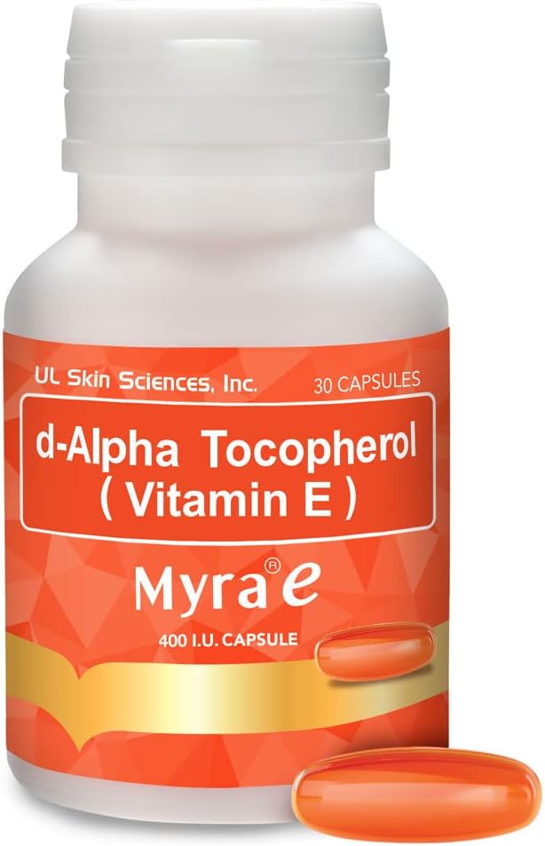 Vitamin E 400 IU d-Alpha Tocopherol Natural, 30 Capsules
