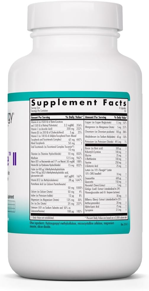 NutriCology OcuDyne II - Ocular Multivitamin with Lutein, Zeaxanthin and Vitamin D
