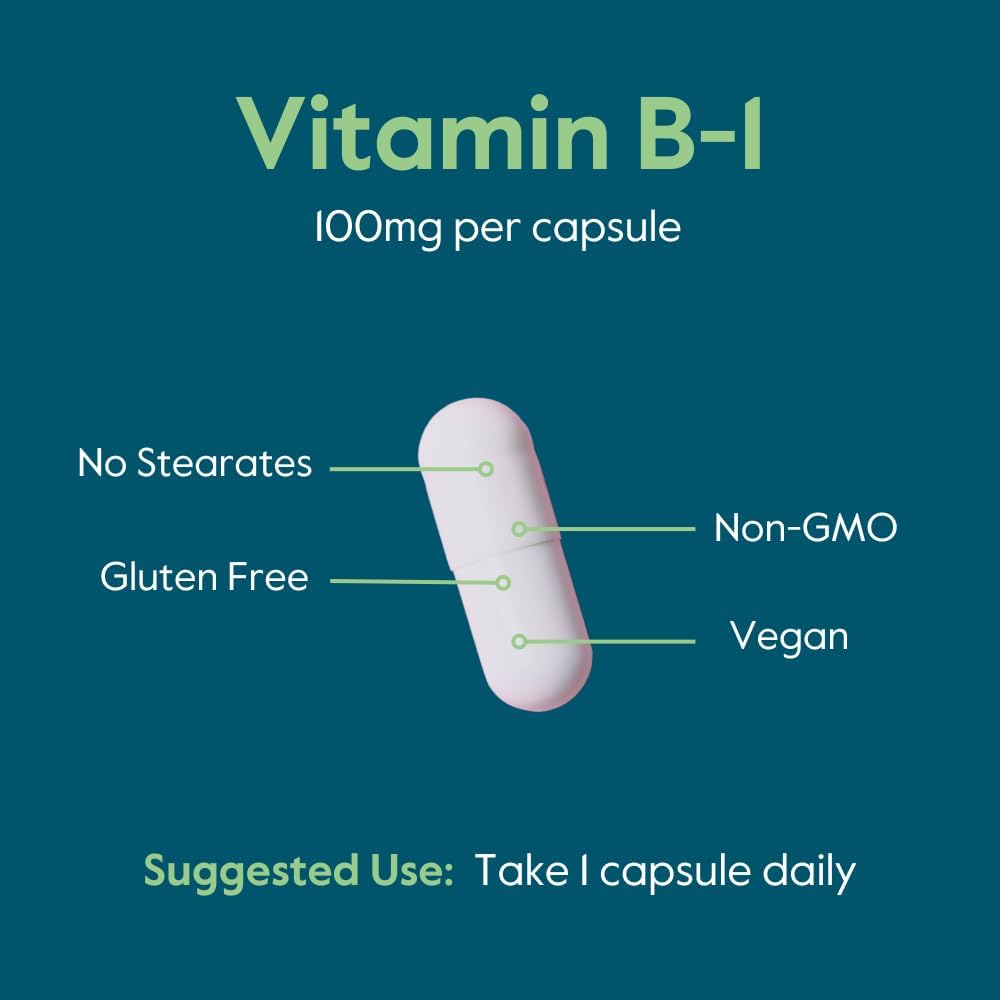 BESTVITE Vitamina B-1 100mg (240 Cápsulas Vegetarianas)