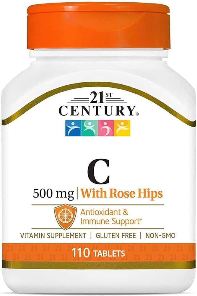 21st Century Vitamin C with Rose Hips, 500 mg, 110 Tablets