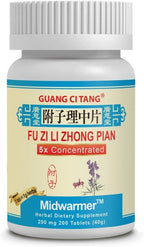 Fu Zi Li Zhong Pian - Calentador Medio - 200 mg 200 Comprimidos