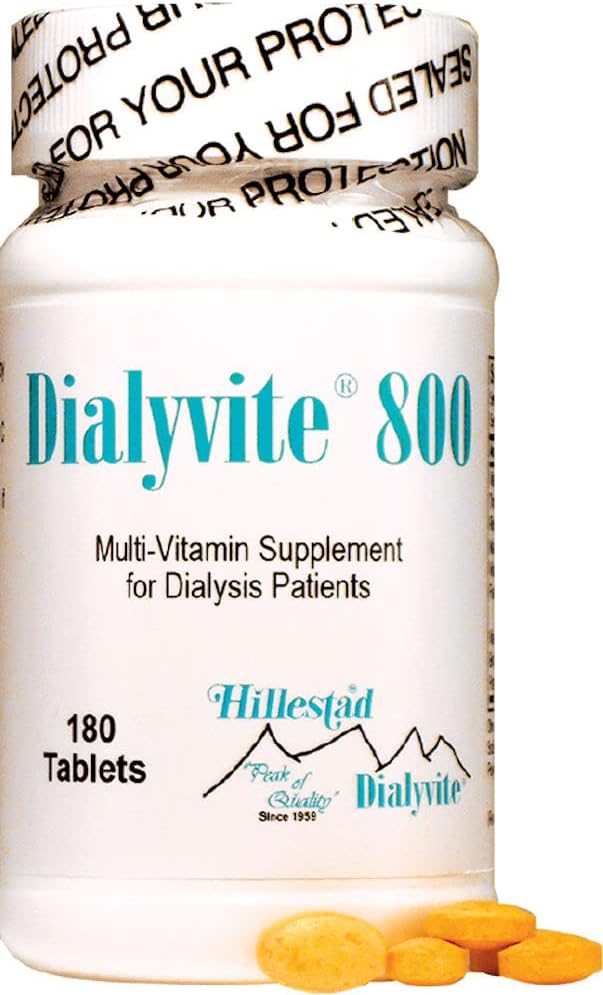 Dialyvite 800 Multivitamínico para Pacientes de Diálisis, 180 Comprimidos