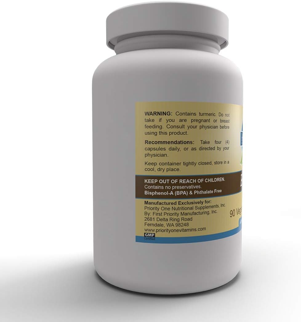 Priority One Vitamins Enflam 90 Cápsulas Vegetarianas - Alta Dosis de Bioflavonoides