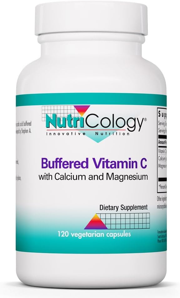 Allergy Research Group NutriCology Buffered Vitamin C - 1000 mg - 120 Vegetarian Capsules