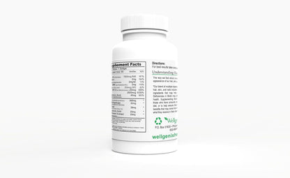 Wellgenix Purvana Suplemento para Cabello, – Piel saludable: Las vitaminas A, B6, B12, niacina y ácido fólico – Image 3