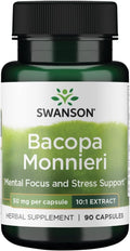Swanson Bacopa Monniera 10:1 Extract 50 mg 90 Cápsulas