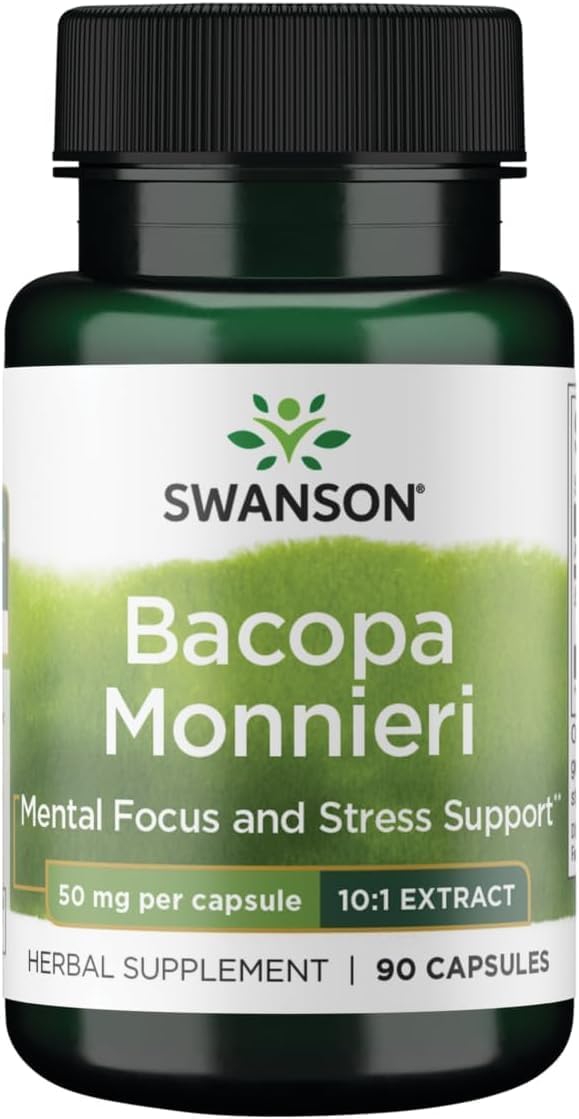 Swanson Bacopa Monniera 10:1 Extract 50 mg 90 Cápsulas