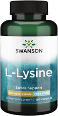 Swanson L-Lysine 500 mg - 100 Capsules