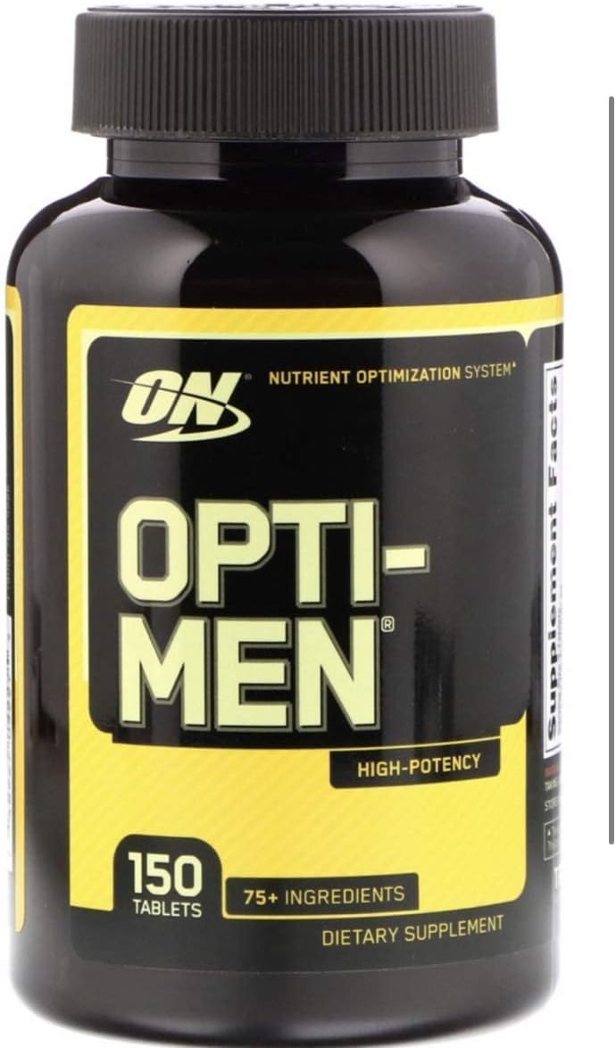Optimum Nutrition Opti-Men, Suplemento Multivitamínico para Hombres, 150 Comprimidos