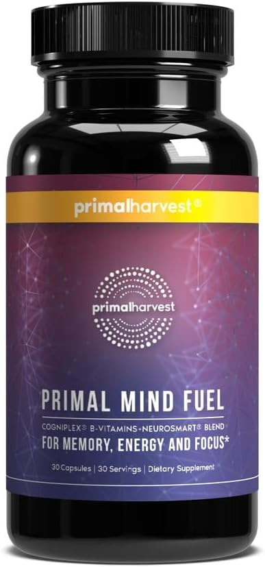 Primal Mind Fuel - Suplemento Nootrópico para el Enfoque y la Claridad Mental (30 Cápsulas)