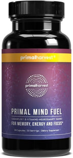 Primal Mind Fuel - Suplemento Nootrópico para el Enfoque y la Claridad Mental (30 Cápsulas)