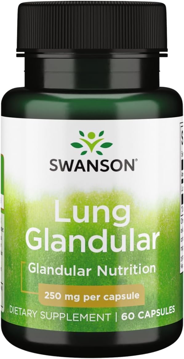 Swanson Raw Lung Glandular 250 mg - 60 Cápsulas