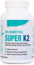 Dr. Colbert, MD Super K2 | Divine Health | MK-7 | Vitamina K2 | 200 mcg | 120 Cápsulas