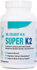 Dr. Colbert, MD Super K2 | Divine Health | MK-7 | Vitamina K2 | 200 mcg | 120 Cápsulas