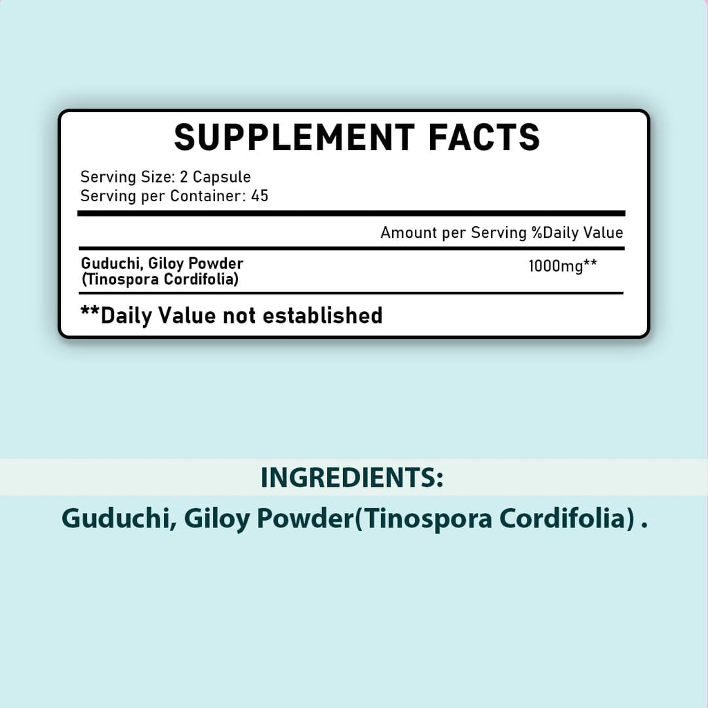 Minature Giloy 90 Comprimidos | 1000 mg | 45 Días | 100% Natural | Vegano