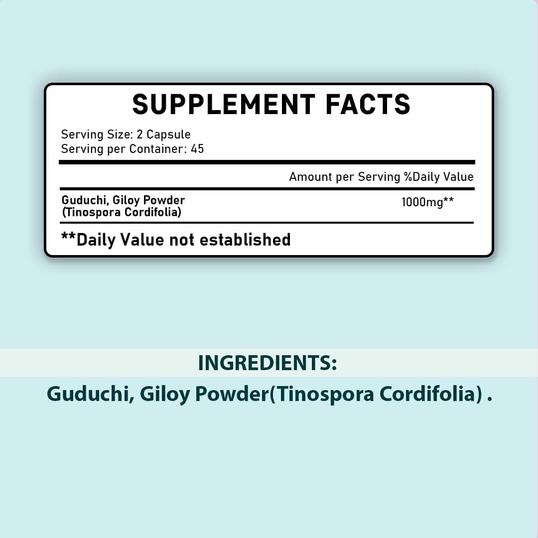 Minature Giloy 90 Comprimidos | 1000 mg | 45 Días | 100% Natural | Vegano