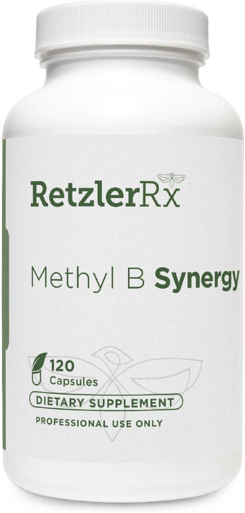 RetzlerRx® Methyl B Synergy – Complejo de vitaminas B para el apoyo a la metilación (120 cápsulas)