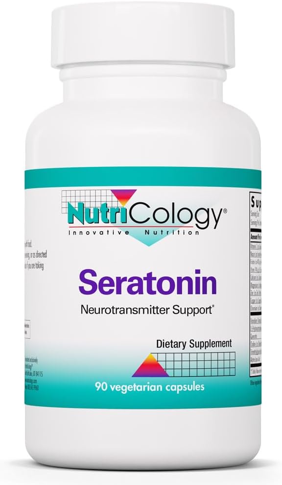 NutriCology Seratonin – 5-HTP y Cofactores para el Estado de Ánimo y Sueño – 90 Cápsulas