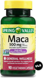 Raíz de Maca Orgánica 500mg Cápsulas para Hombre y Mujer