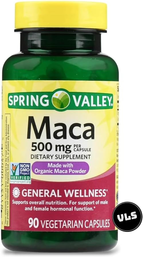 Raíz de Maca Orgánica 500mg Cápsulas para Hombre y Mujer