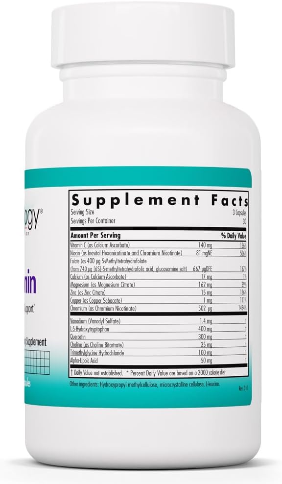 NutriCology Seratonin – 5-HTP y Cofactores para el Estado de Ánimo y Sueño – 90 Cápsulas