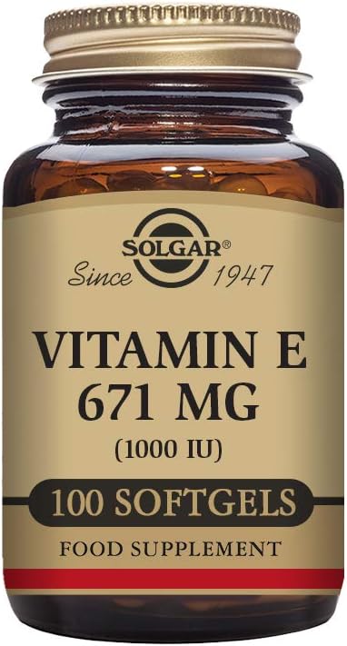 Solgar Vitamina E 670 mg (1000 UI), 100 Cápsulas Blandas