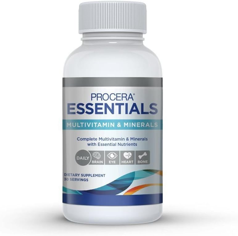Procera Essentials Daily Multivitamin - 19 Vitamin and Mineral Complex - 60 Capsules