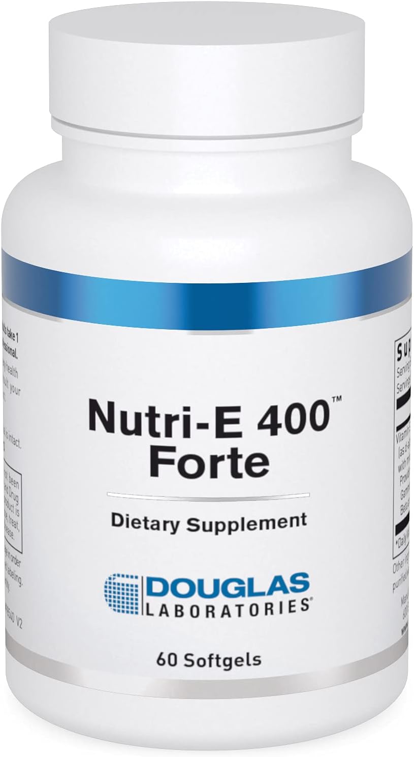 Douglas Laboratories Nutri E-400 Forte - Vitamina E 400 UI, 60 Cápsulas