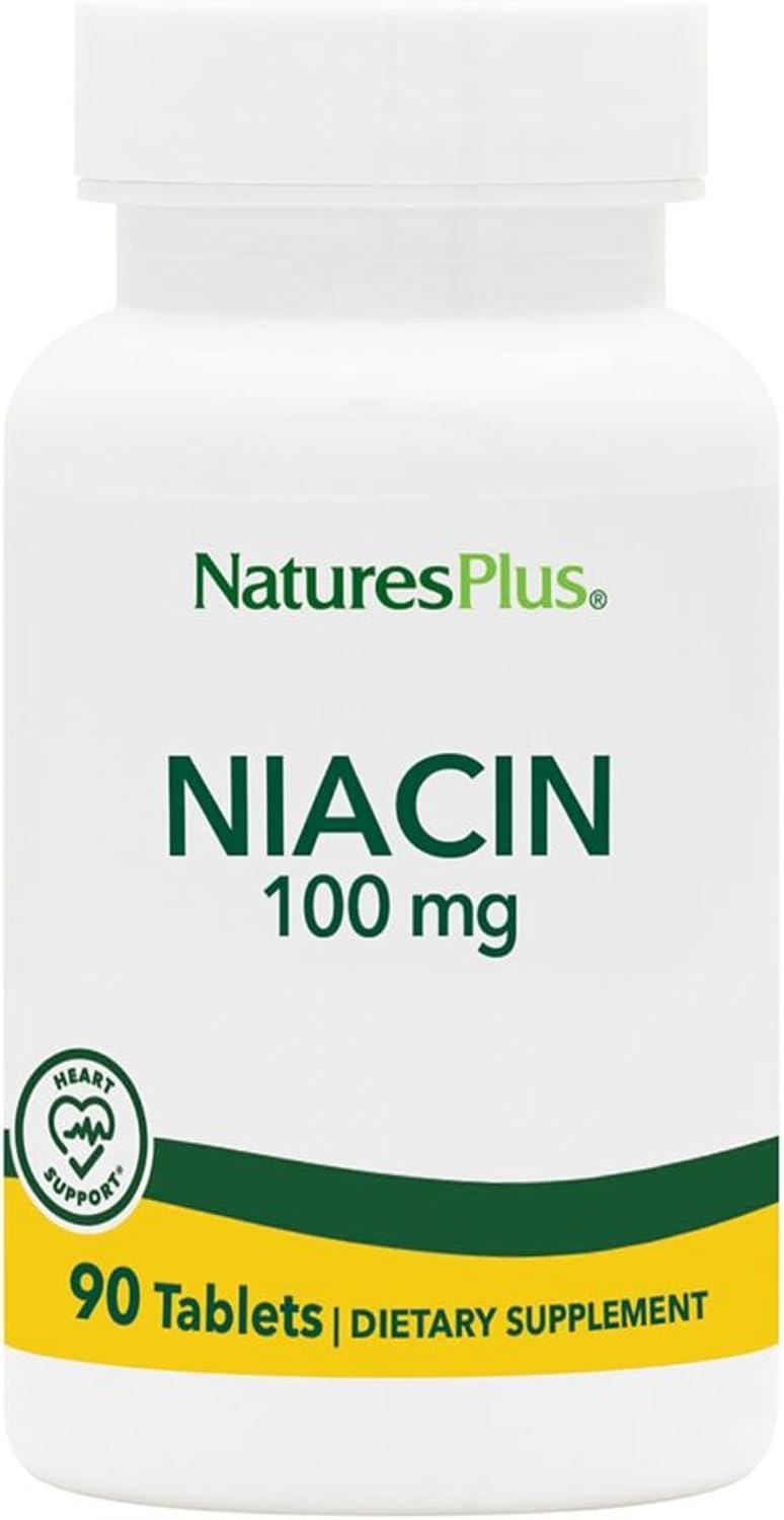 NaturesPlus Niacin 100 mg - 90 Vegetarian Tablets