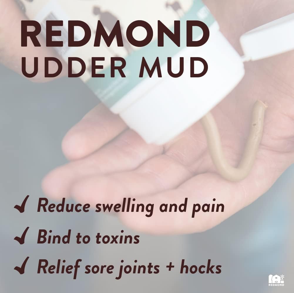 Redmond Udder Mud - Pomada de Arcilla para el Cuidado del Ganado (3.78 L)