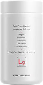 Codeage Liposomal Glycine+ – 1500 mg de Glicina Libre, Suplemento Aminoácido, 180 Cápsulas (2 Meses)