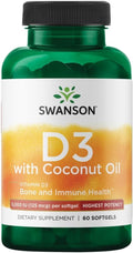 Swanson Vitamina D-3 de alta potencia con coco