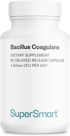 Supersmart Bacillus Coagulans Probiótico - 4.000M UFC - 60 Cápsulas de Liberación Retardada